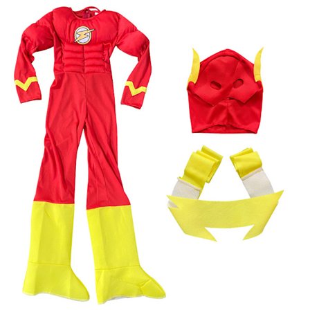 Comics Deluxe Muscle Chest The Flash Kostume til Børn