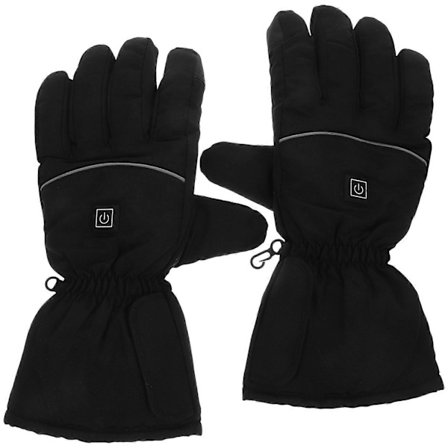 Sorte Opvarmede Termiske Handsker Skiløb Varmefunktion 2 Par