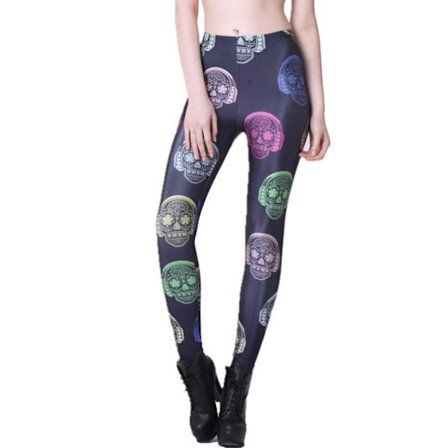 Dödskalle med Hörlurar Leggings