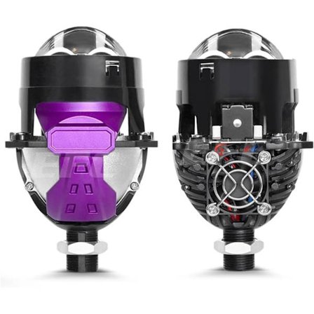 Inch100W Hyperbolisk Laser Dubbel LED Projektorlins för Billjus H7 H4 H1 9005 9006 Automatiska Strålkastartillbehör