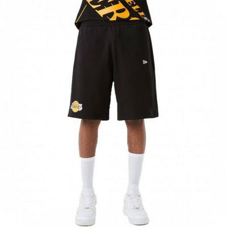 New Era, Sweat Shorts Lakers NBA Team Logo Zwart, Heren, Maat:L