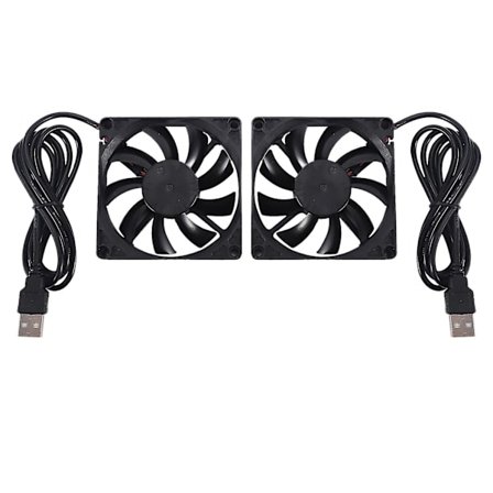 80mm 5V USB-vifte 80mm 8cm 8015 Børsteløs DC Kjølevifte PC Datamaskin Router Kassevifte Kjøler 2 stk (FMY)