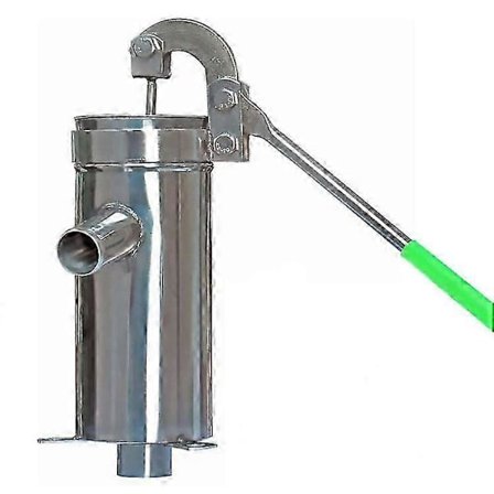 Manuel vandpumpe i rustfrit stål til daglig brug, dyb brønd håndpumpe med kraftig sugeevne inden for 8 meter til hjem og have, sikrer rent vand