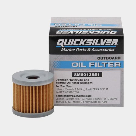 Quicksilver 8M6013851 Oljefilter till Suzuki/Johnson/Evinrude 9.9-15hk