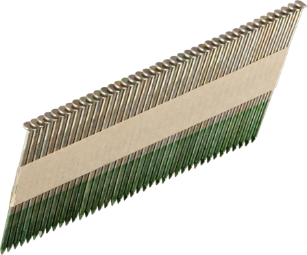 ESSVE 777912 Maskinspiker 34°, rettbåndet, glatt, blank 2,8 x 75 mm, 1300-pakning, Innfesting