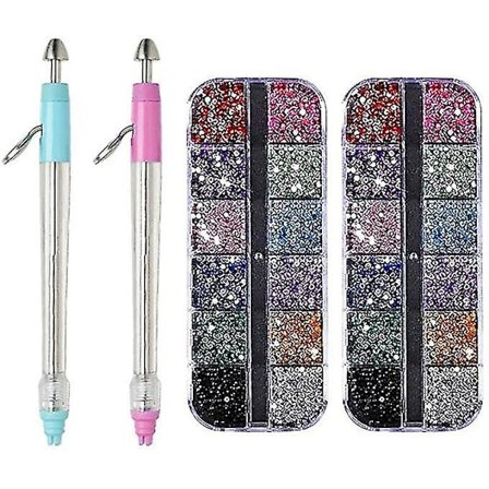 Manuel Punktbor Pen Negle Rhinestone Diamantmaleri Stitch