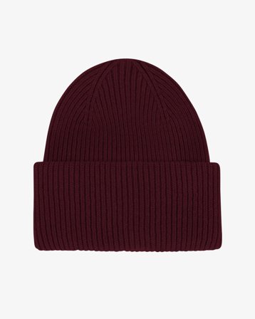 Merino Wool Hat - Oxblood Red