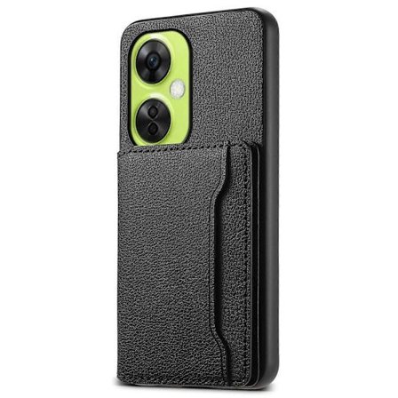 Yhteensopiva OnePlus Nord CE 3 Lite 5G / Nord N30 5G Kotelo PU Nahka+PC+TPU Korttipidike Puhelinkuori-xindaren Musta