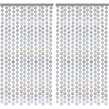 2 kpl disco syntymäpäiväkoristeet - 1m*2m, disco oviverho juhlakoristelu, paljettipompomverho, sopii 70-luvun juhliin