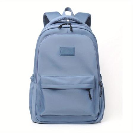 Ett paket 35 56 cm Ny student ryggsäck Gymnasieelever Skolväska med stor kapacitet Trendigt mode Blå