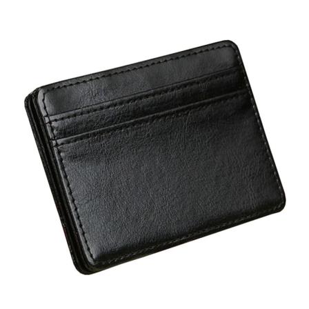 Magic Wallet Korthållare I Konstläder - Svart Svart