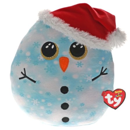 TY Squishy Blå snemand Fleck, 35 cm