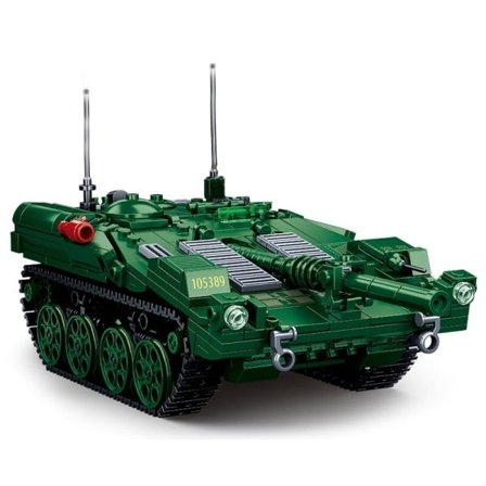 Militær Model WWII Svensk Strv 103 Hovedkampvogn Samling Ornament Byggeklodser Brikker Legetøj