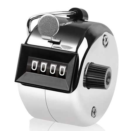 Laskuri, 4-numeroinen napsautuslaskuri, Metalliset käsin laskettavat laskurit napsauttimet laskemiseen, golfin pisteytykseen