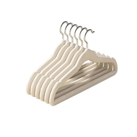 Sæt med 10 skridsikre bøjler i velour