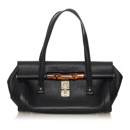 Gucci Vintage, Handbags Zwart, Dames, Maat:ONE Size,leer