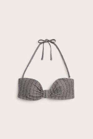 Kappahl | Stanik bandeau od bikini | Czarne