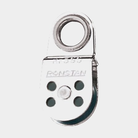 Ronstan Vajerblock skiva Ø19 mm i rostfritt stål AISI 316 med Nylatron-skiva för marint bruk och hög hållfasthet