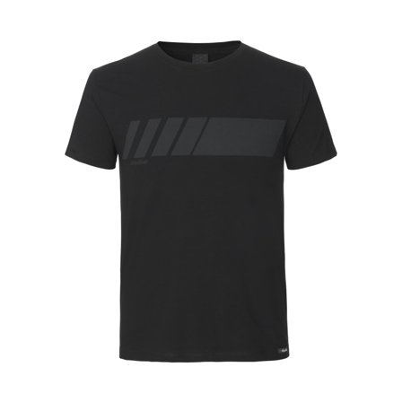 GripGrab Racing Stripe Short Sleeve T-Shirt Unisex Short sleeved fitness sweater Black XS