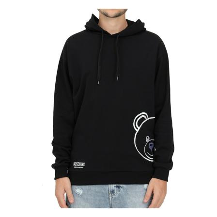 Moschino Hoodies , Zwart , Heren , Maat: S