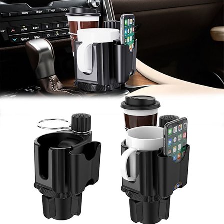 Bil Dual Hole Cup Hållare Justerbar