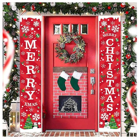 Verandadörr Trädgård Gård Grind 1 Par Nötknäppare Juldekorationer