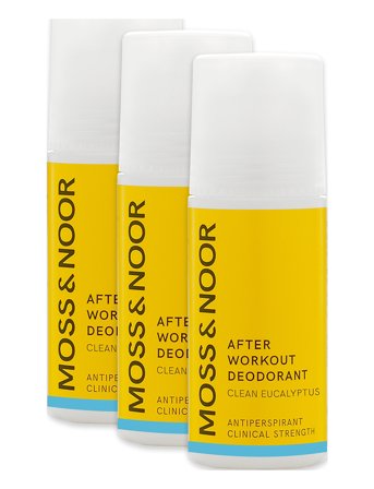 MOSS & NOOR After Workout Deodorant Clean Eucalyptus 3 Pack - Nude - ONE SIZE