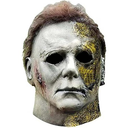Halloween Michael Myers Horror Mask Deluxe Latex Headgear Party Fancy Dress Costume Prop -a