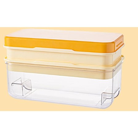 Med opbevaringsboks, isterningbakke med silikonlåg, lille størrelse