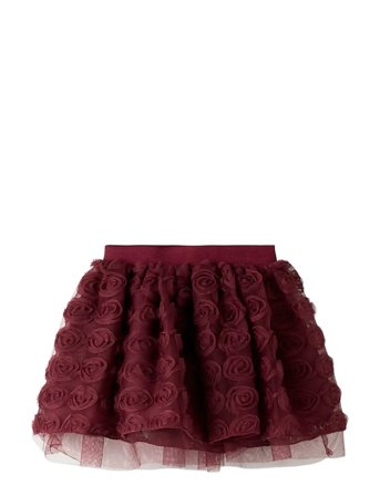 name it Nmfsykia Tulle Skirt - Burgundy - 98
