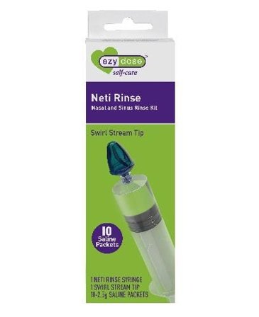 Ezydose Neti Rinse neseskyllesprøyte med enkeltdoser salt 1 sett