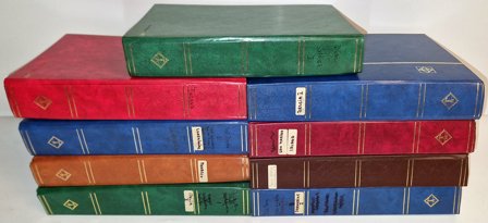 Europa - Dubletsamling i 9 indstiksbøger - Stemplet