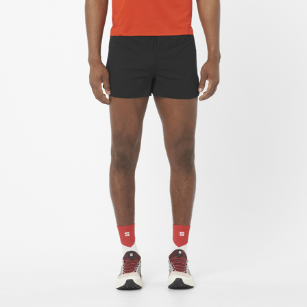 Salomon - Kraťasy Oblečení S/lab Speed Short 3'' M - Deep Black / Fiery Red
