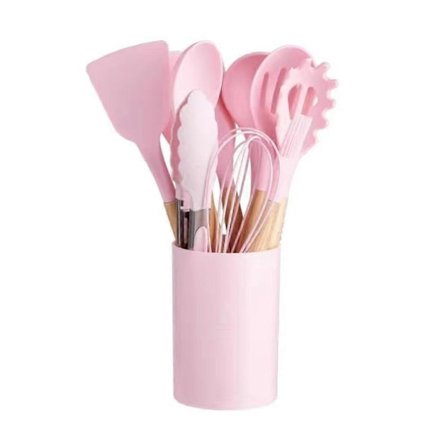 12 stk. Non-stick køkkenredskabssæt Silikone madlavningsspatel Køkkentilbehør