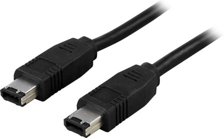 Deltaco IEEE 1394 cable - 6-PIN FireWire (male) - 6-PIN FireWire (male) - 2 m