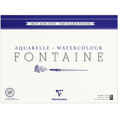 Fontaine Watercolor block Semi-Glazed 42x56 cm 300g