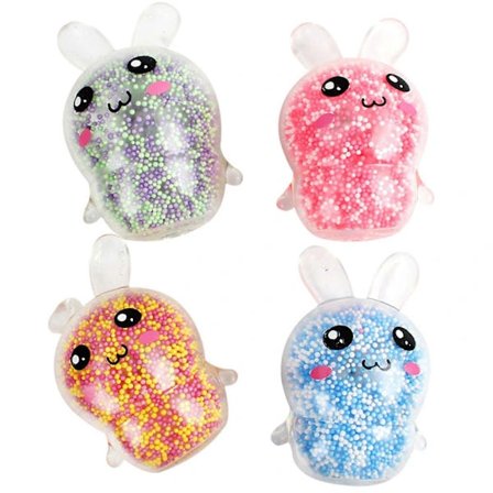 Selvlysende Stressbold Håndtryk Kanin til Drenge Piger Påske Godtepose Fyld