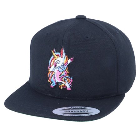 Unicorns - Černá snapback Kšiltovka - Kids Unicorn Dab Black Snapback @ Hatstore