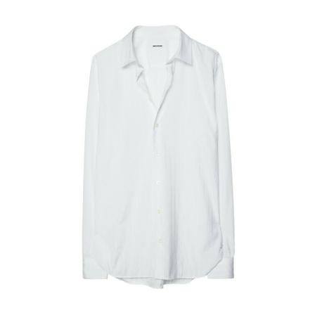 Zadig & Voltaire, Casual Shirts Wit, Heren, Maat:XS