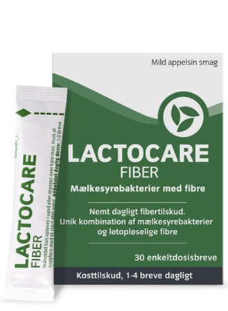 Lactocare Fiber Mælkesyrebakterier 30 breve, Helse & Madvarer, Ingredienser, Mælkesyrebakterier