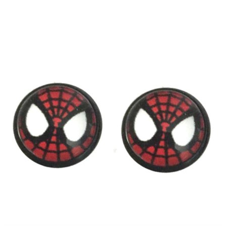 Earrings - Spiderman - Black