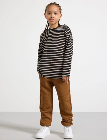 Lindex Trousers Essential Knee - Brown - 104