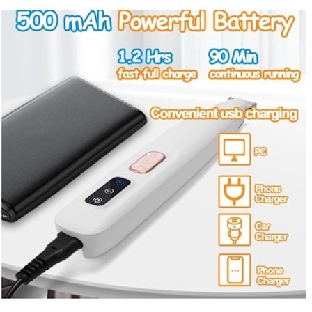 2025 Uusi päivitetty koiran tassunleikkuri – Hiljainen ja tehokas tassutrimmeri LED-valolla, yksi koko