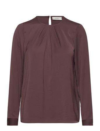 Dotaiw Pleat Blouse InWear Brown