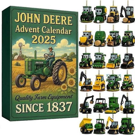 24-dagers John Deere Adventskalender 2025 - Traktor Blind Box Julegave