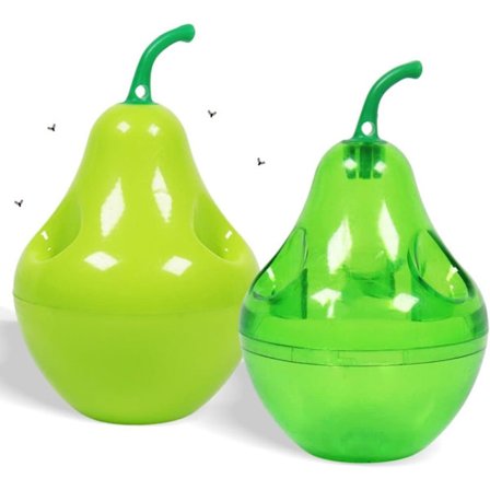 2 st Fruktflugfällor för Kök, Effektiv Fruktflugfälla Återanvändbar, Bekämpar Fruktflugor