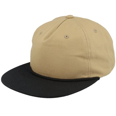 Equip - Beige snapback Cap - Khaki/Black Rope 5-panel Snapback @ Hatstore