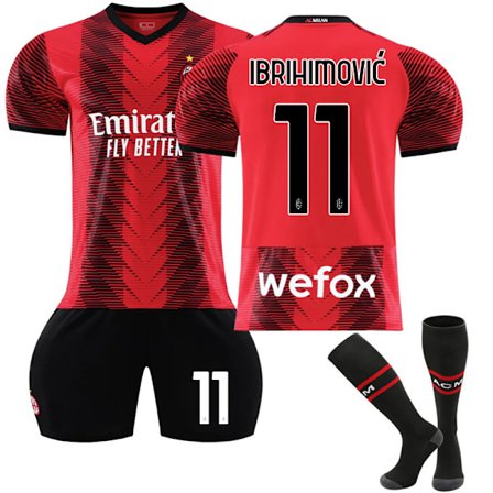 AC Milan Hjemme Barnfotballdrakt Nr 11 Ibrahimovic_sai