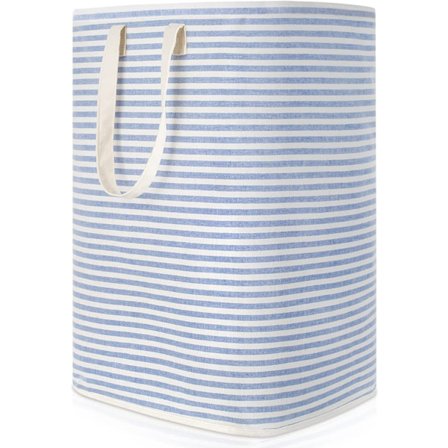 Vasketøjskurv 72l Foldbar Vandafvisende Stoff med Stor C