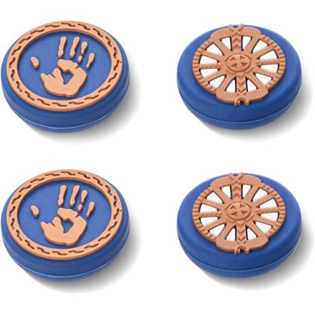 PS5 Controller Thumb Grips, Bløde Silikone Joystick Covers Kompatible med Nintendo Switch Pro Controller, PS4, PS5, Xbox Controllere - God of War Tema